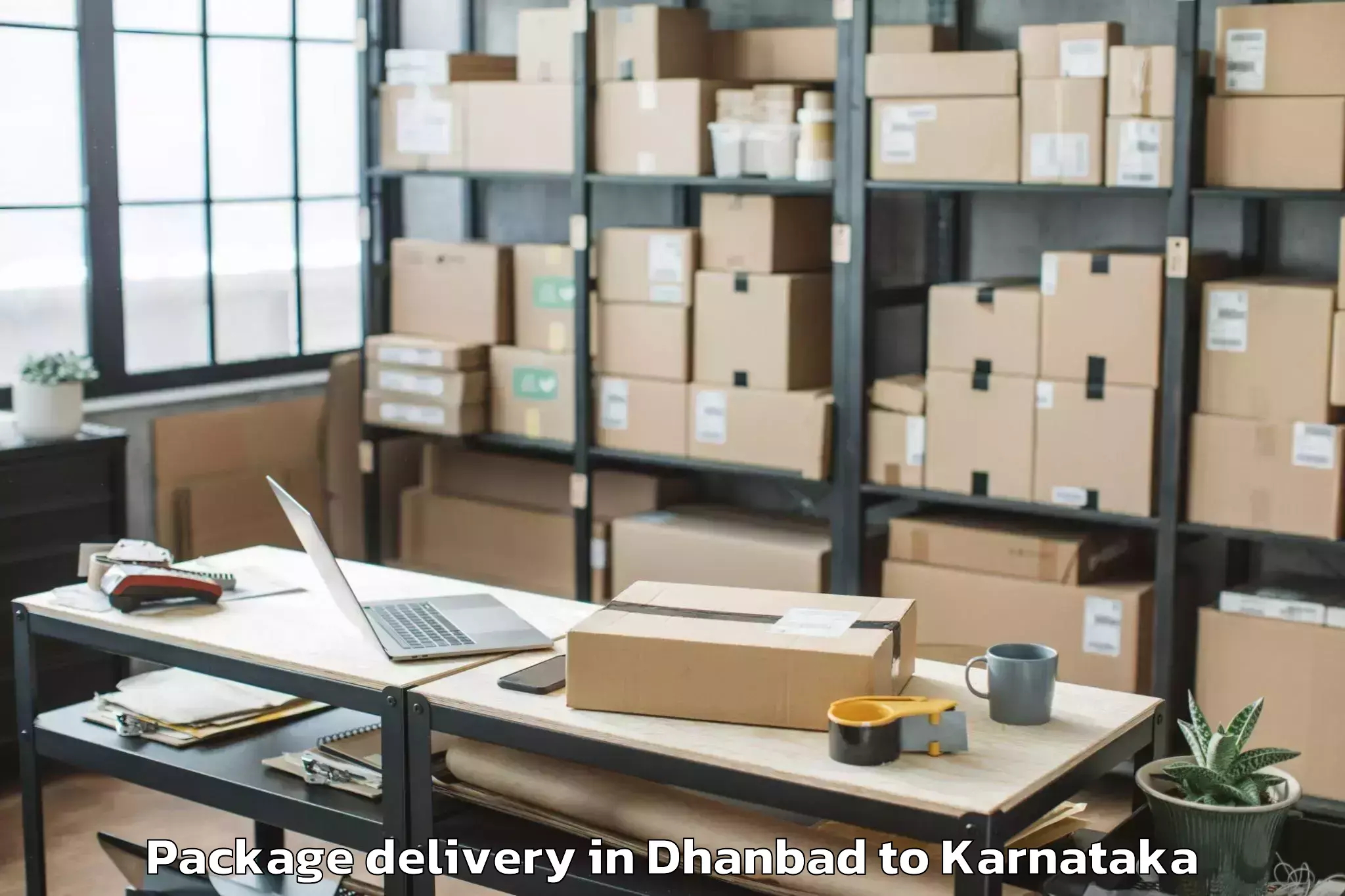 Easy Dhanbad to Shivamogga Package Delivery Booking